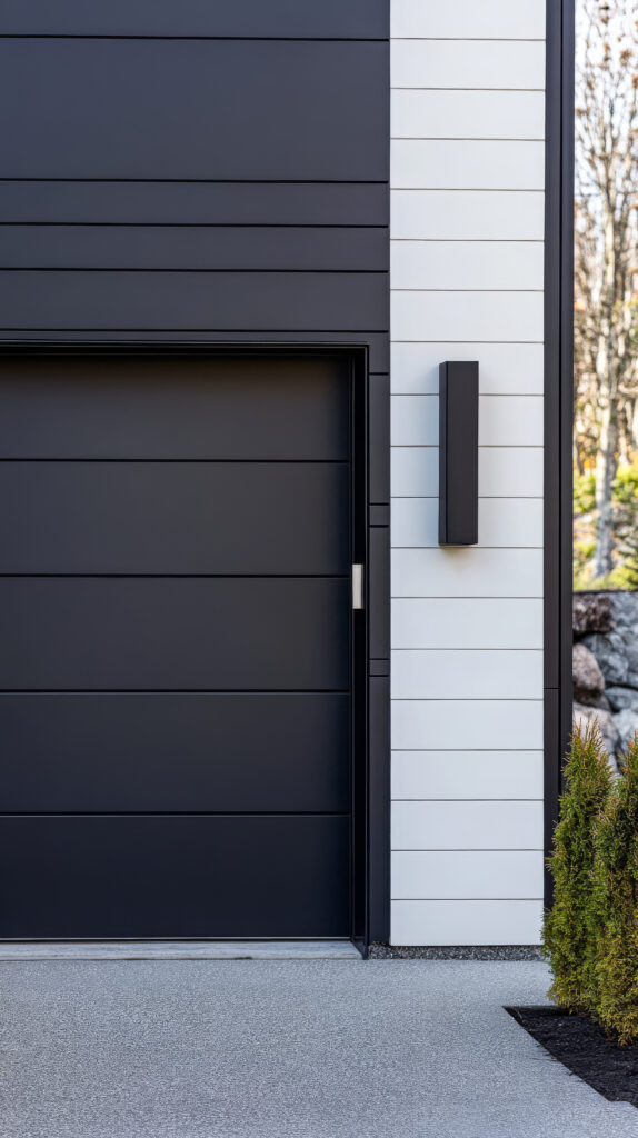 Puerta de garaje basculante automática para comunidades