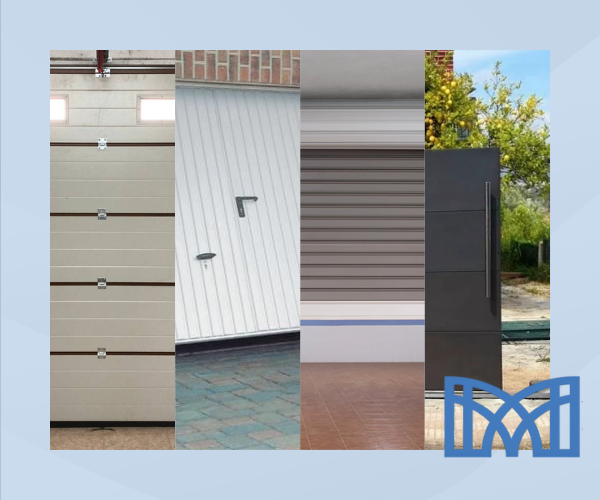 Diferentes tipos de puertas de garaje automáticas en León: seccional, basculante, enrollable y corredera